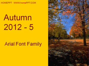 Fall Fall Fall Landscape Scenic Spot PPT Templates