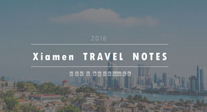 Fashion atmosphere travel route Szablon szablonu Ppt podróżujący albumem podróżniczym