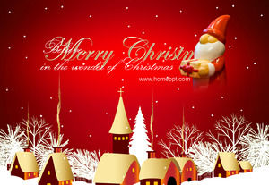 Fine animation Christmas PPT template download
