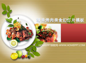 Foreign barbecue gourmet slideshow template download