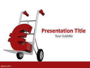 Free Euro on Cart PowerPoint Template