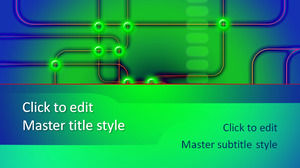 Бесплатный шаблон Green Tech PowerPoint