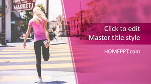 Free Jogging PowerPoint Template