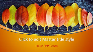 Free Modern Autumn PowerPoint Template Design