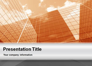 Plantilla Libre de Orange corporativa Proyecto de PowerPoint