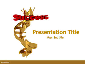 Free Success Stairs PowerPoint Template
