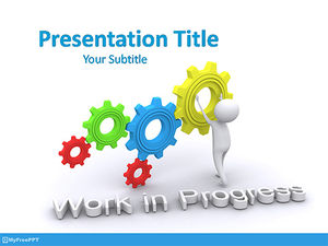 Kostenlose work in progress PowerPoint Vorlage