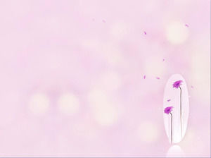 Fresh and elegant simple and romantic PPT background pictures