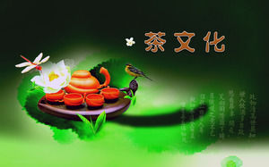 Fresco Template Tea Culture PowerPoint Baixar