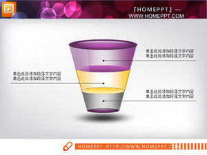 Funnel shape slideshow material