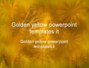 Or modèles powerpoint jaune, il
