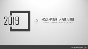 Gray dinamis sederhana bisnis PPT Template free download