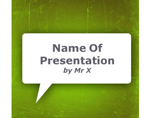 Green Cartoon Bubble Background powerpoint template