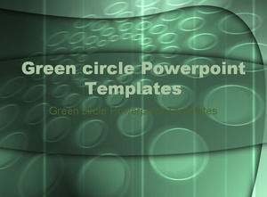 Modelli verde cerchio Powerpoint