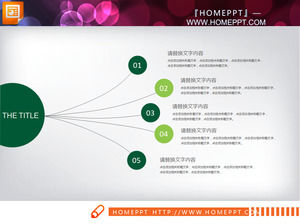 Green Flat Business Report PowerPoint Chart