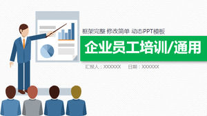 Format verde plat de afaceri de formare practicantului de formare PPT