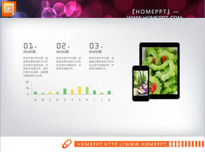 Green Background fresco dieta sana PPT Grafico