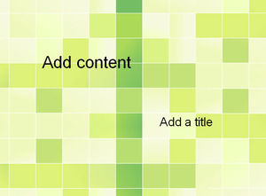 绿色格子背景PowerPoint中的模板