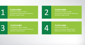 Green simple flat general business PPT chart Daquan