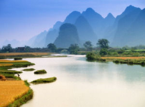 Guilin scenerii - PPT szablon