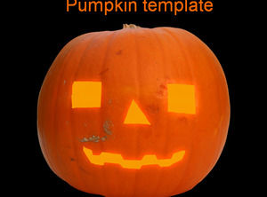 Halloween-Kürbislampe Powerpoint TemplatesHalloween Kürbislampe Powerpoint-Vorlagen