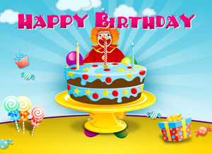 Happy Birthday PPT template download