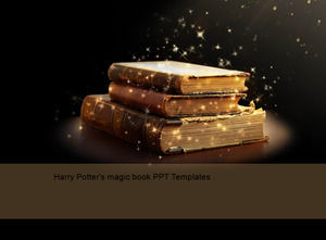 libro mágico de Harry Potter PPT plantillas