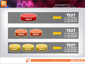 Hierarchical relationship powerPoint chart material