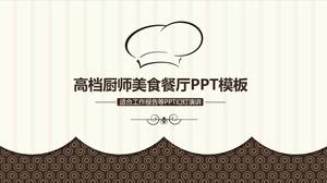 PPT-Vorlage für High-End-Chef Gourmet-Restaurant