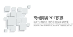 Modelo de PPT de relatório de resumo de negócios simples e sofisticado