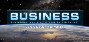 High-end Star Air Business PPT General Summary Report Report PPT Template