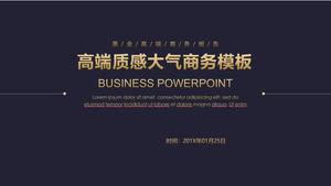 Modelo de PPT de relatório de negócios texturizado high-end