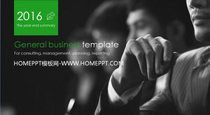 Highly dynamic and simple business work report PPT template