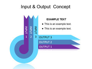 Input and output concept demonstration PPT chart