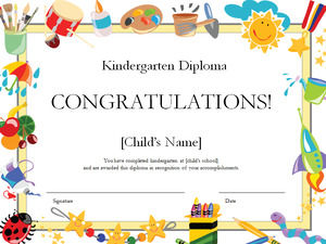 Certyfikat dyplom przedszkole