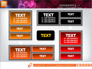 estructura de bucle PowerPoint contenido de material Descripción