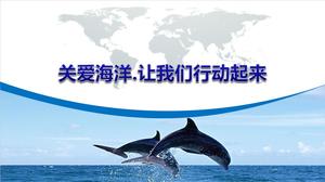 Marine Environmental Protection Propaganda PPT Template
