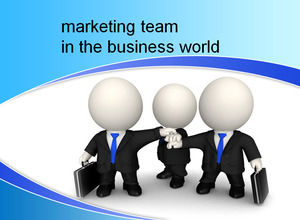 equipo de marketing en el mundo de los negocios