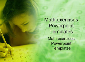 Las matemáticas ejercitan plantillas de PowerPoint