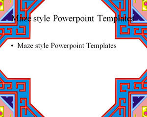 Maze Stil Powerpoint-Vorlagen