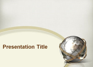 Metall Globe Powerpoint-Vorlagen