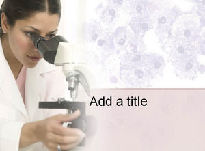 Microscopio - Medico PPT template