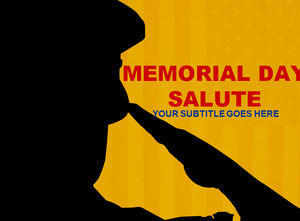 Military salute Powerpoint Templates