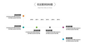 Minimalistische kreative PPT-Timeline-Vorlage