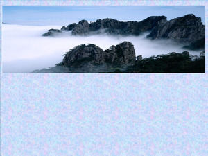 Berg Wind und Meer Naturlandschaft PPT Hintergrundbild herunterladen