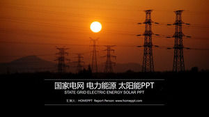 National Grid Power Company Work Report PPT Template