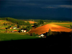 Natürliche Landschaft PPT Hintergrundbild