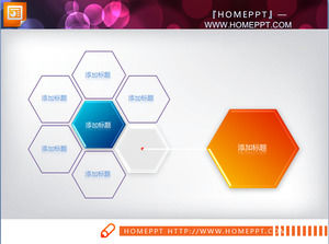 diapositive Nice et concise avec une structure en nid d'abeille