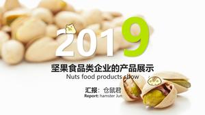 Nut Snacks Small Food Display PPT Template