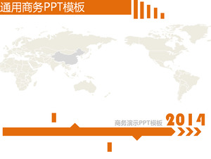 présentation d'affaires simple, orange modèle de diaporama télécharger;